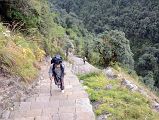 15 Descending The Steps Toward Bamboo From Sinuwa On Trek To Annapurna Sanctuary 